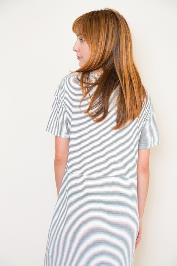 lacausa striped lounge dress lacausa striped lounge dress