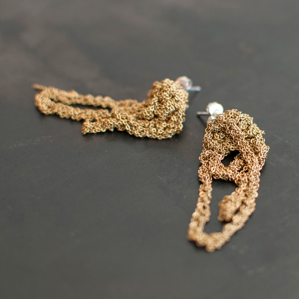 Arielle De Pinto Drip Earrings Gold Gradient - SOLD OUT Arielle De Pinto Drip Earrings Gold Gradient - SOLD OUT