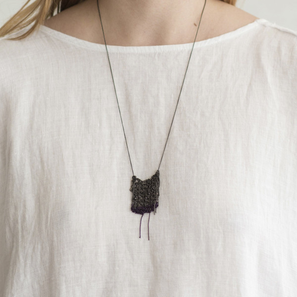 Arielle De Pinto Square Inch Drop Necklace Arielle De Pinto Square Inch Drop Necklace