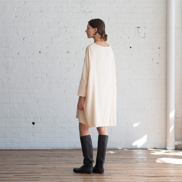 Black Crane Painter Dress Cream - SOLD OUT Black Crane Painter Dress Cream - SOLD OUT