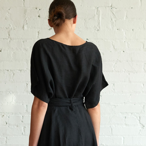 Black Crane Wrap Skirt Black Crane Wrap Skirt