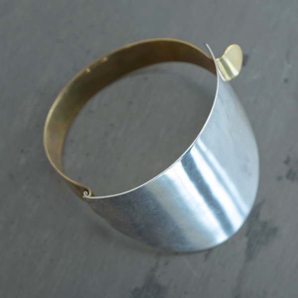 Erin Considine Ellipse Cuff Brass with SIlver Erin Considine Ellipse Cuff Brass with SIlver