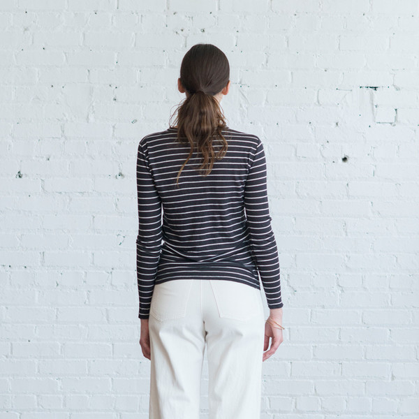 Isabel Marant Etoile Karon Top Black Stripe $200 Isabel Marant Etoile Karon Top Black Stripe $200