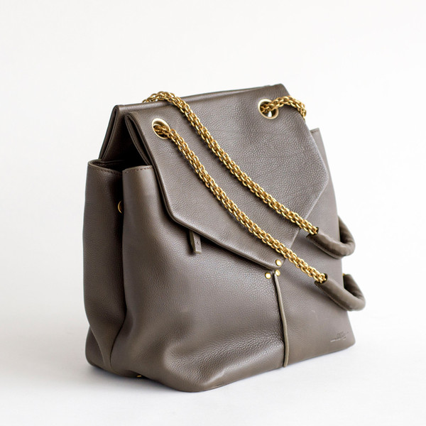 Jerome Dreyfuss Francois Kaki Calfskin - SOLD OUT Jerome Dreyfuss Francois Kaki Calfskin - SOLD OUT