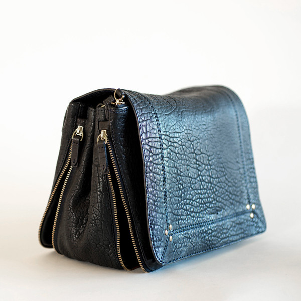 Jerome Dreyfuss Igor Navy Petrole Lambskin Jerome Dreyfuss Igor Navy Petrole Lambskin
