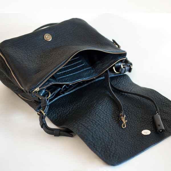 Jerome Dreyfuss Igor Navy Petrole Lambskin Jerome Dreyfuss Igor Navy Petrole Lambskin