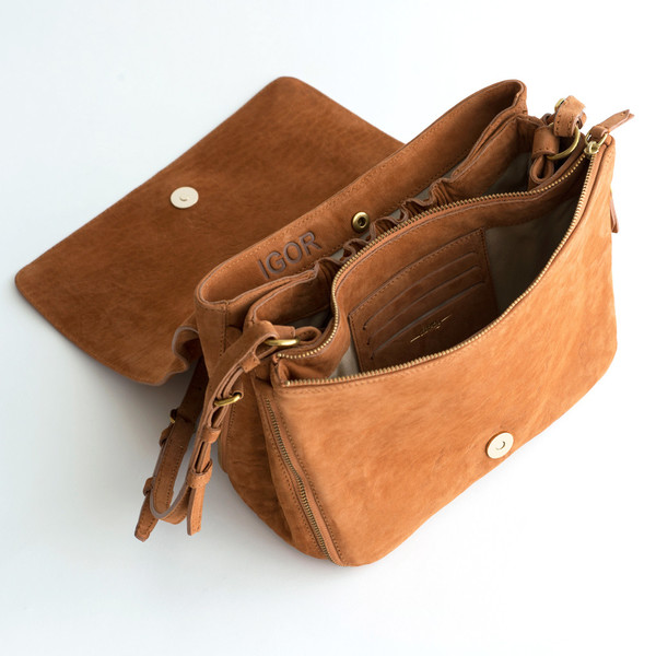 Jerome Dreyfuss Igor Terre De Sienne Lambskin Jerome Dreyfuss Igor Terre De Sienne Lambskin