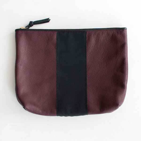 Kempton & Co Grosgrain Pouch Oxblood Kempton & Co Grosgrain Pouch Oxblood