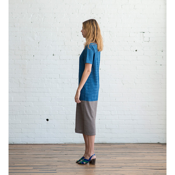 Lauren Manoogian Block Tall T Dress Indigo/Pimienta - SOLD OUT Lauren Manoogian Block Tall T Dress Indigo/Pimienta - SOLD OUT