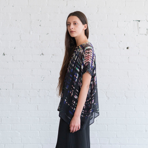 Megan Park Zahara Chiffon Top Megan Park Zahara Chiffon Top