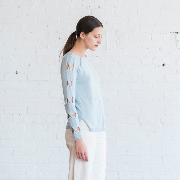 Tess Giberson Cut Out Cable Sweater Tess Giberson Cut Out Cable Sweater