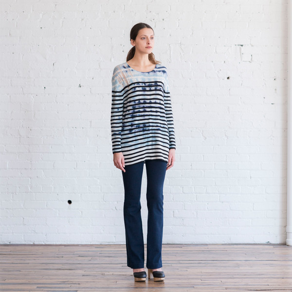Tess Giberson Denim Flared Pant Tess Giberson Denim Flared Pant