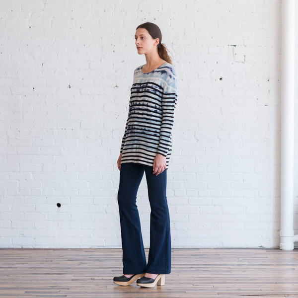 Tess Giberson Denim Flared Pant Tess Giberson Denim Flared Pant