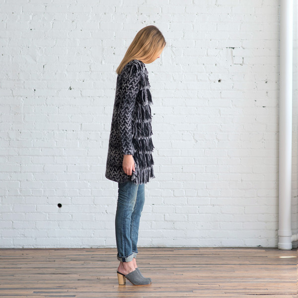 Tess Giberson Knit Fringe Coat - SOLD OUT Tess Giberson Knit Fringe Coat - SOLD OUT