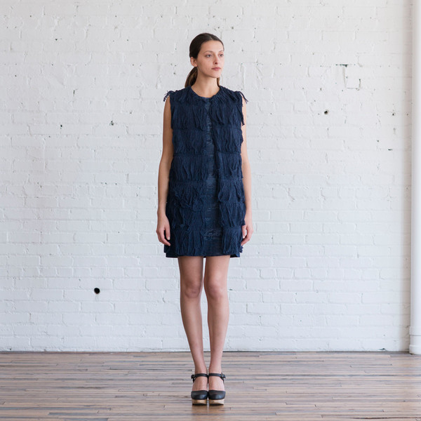 Tess Giberson Knit Fringe Vest Tess Giberson Knit Fringe Vest