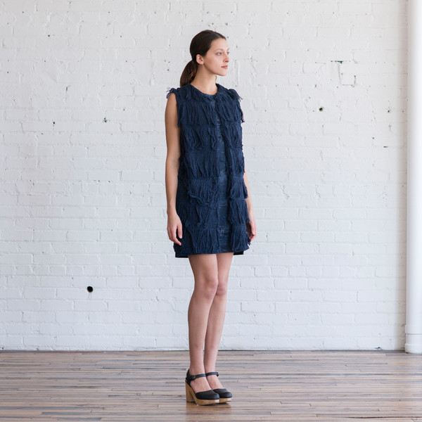 Tess Giberson Knit Fringe Vest Tess Giberson Knit Fringe Vest