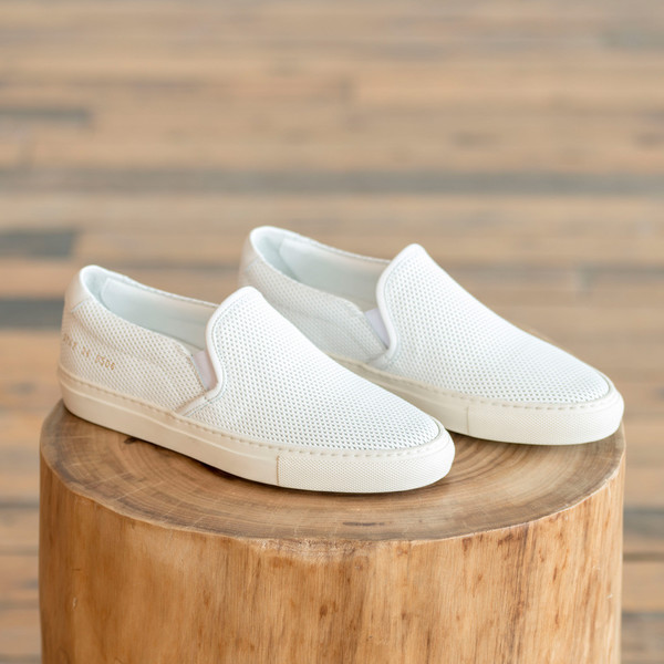 Woman by Common Projects Slip on Perforated Leather Woman by Common Projects Slip on Perforated Leather