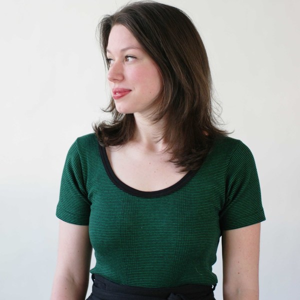 Curator Maisie Tee in Green Stripe Curator Maisie Tee in Green Stripe