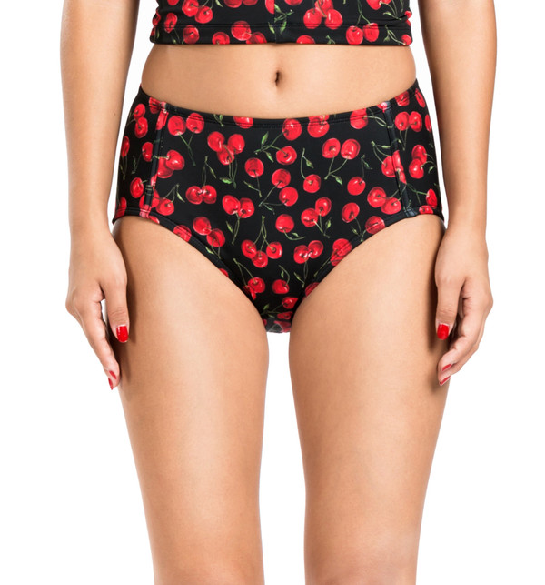 BETH RICHARDS Brigitte Bottom - Black Cherry CLASSIC HIGH WAIST, HITS BELLY BUTTON BETH RICHARDS Brigitte Bottom - Black Cherry CLASSIC HIGH WAIST, HITS BELLY BUTTON