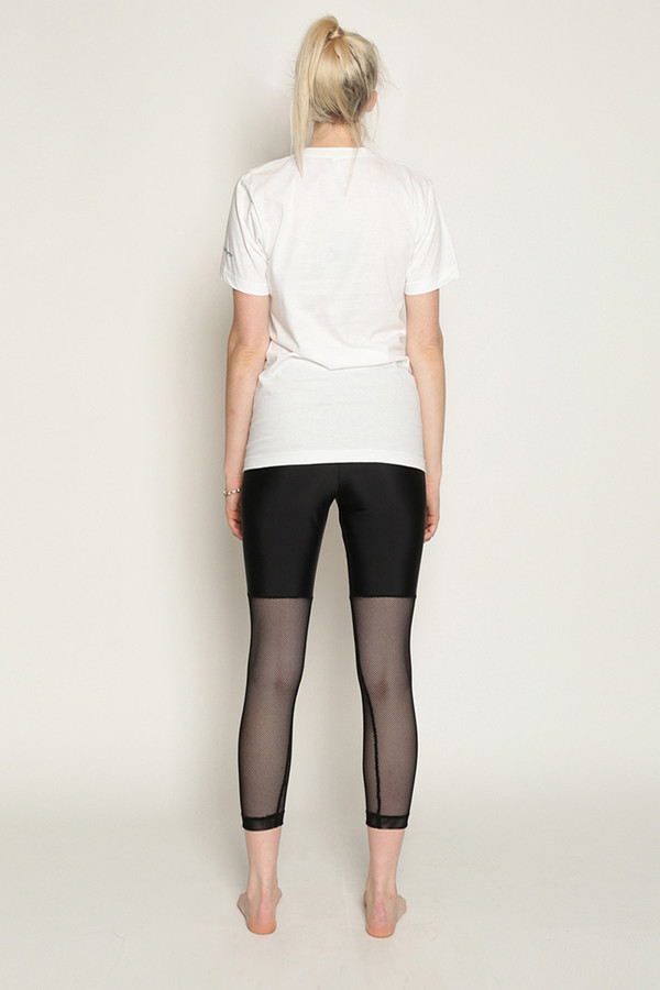 Chromat Harness Bra T-Shirt in White/Black Chromat Harness Bra T-Shirt in White/Black