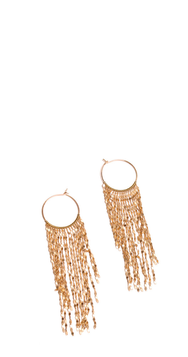 Serefina Matte Waterfall Hoops Serefina Matte Waterfall Hoops