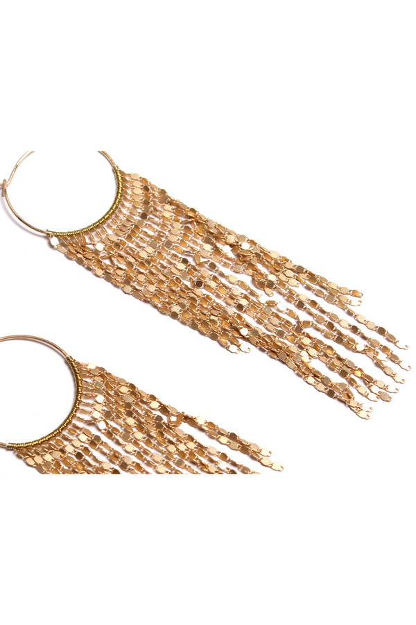 Serefina Matte Waterfall Hoops Serefina Matte Waterfall Hoops