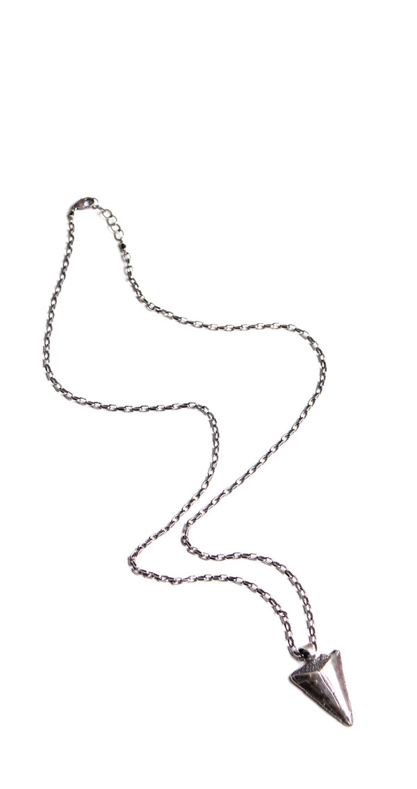 Sarah Dunn Silver Shark Tooth on Oxidized Chain Sarah Dunn Silver Shark Tooth on Oxidized Chain