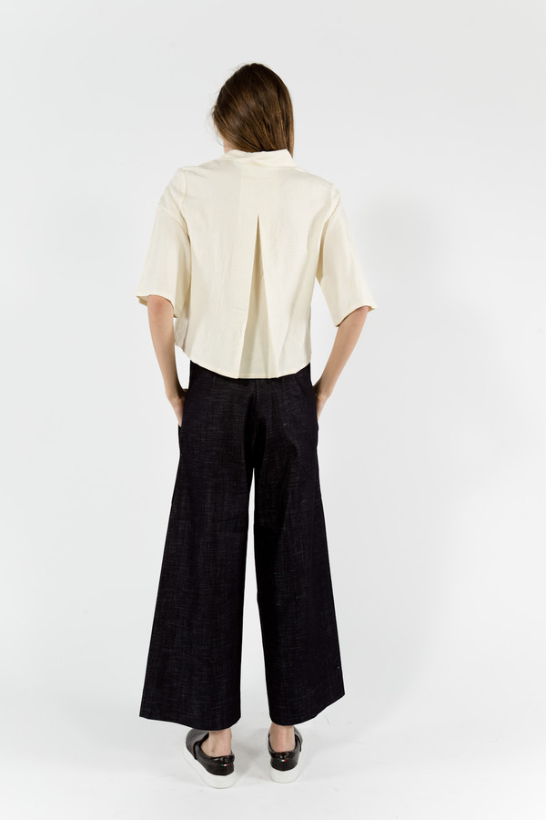 7115 by Szeki Back Pleated Button Up 7115 by Szeki Back Pleated Button Up