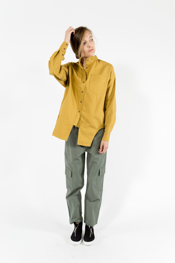 Eckhaus Latta Canvas Button Down Eckhaus Latta Canvas Button Down