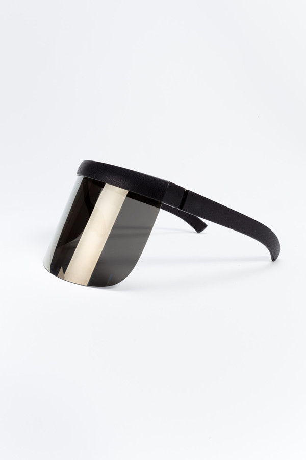 MYKITA DAISUKE Sun Visor Black/Gold Flash Shield MYKITA DAISUKE Sun Visor Black/Gold Flash Shield
