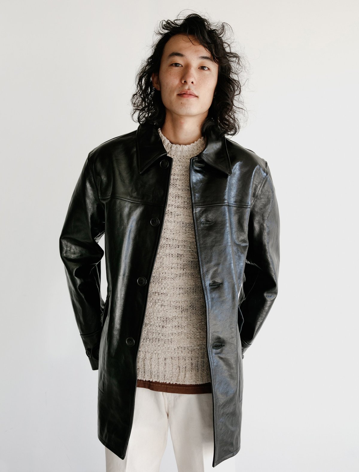 Our Legacy Buta Coat - Black Leather 