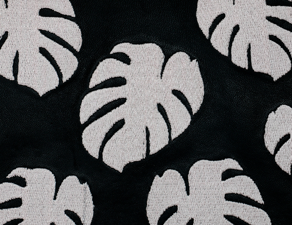 Lizzie Fortunato Black Palm Zip Pouch Lizzie Fortunato Black Palm Zip Pouch