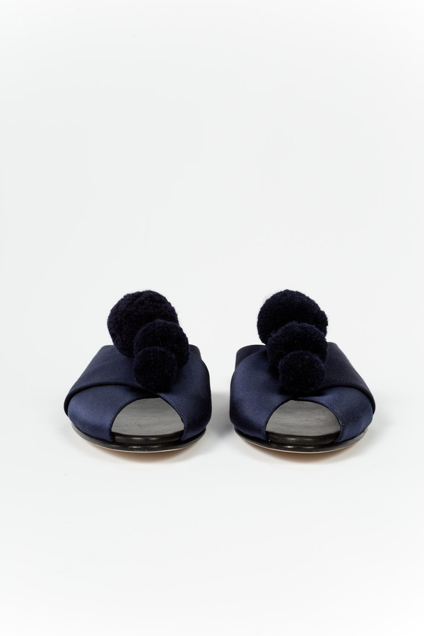 Trademark Pajama Sandal Pom Poms Trademark Pajama Sandal Pom Poms