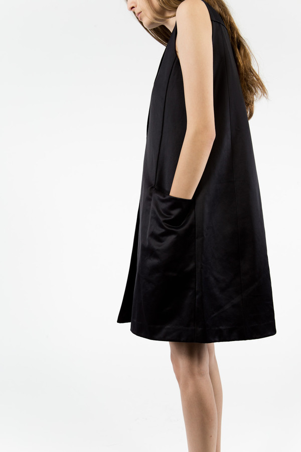 Trademark Satin Pocket Dress Trademark Satin Pocket Dress