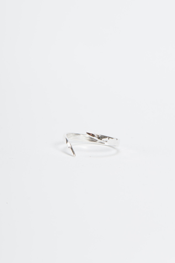 Knobbly Studio Tapered Open Ring Silver Knobbly Studio Tapered Open Ring Silver