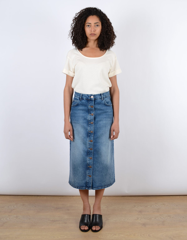 Ali Golden Roll Sleeve Tee Cream Ali Golden Roll Sleeve Tee Cream