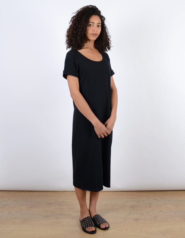 Ali Golden Roll Sleeve Tee Dress Black Ali Golden Roll Sleeve Tee Dress Black