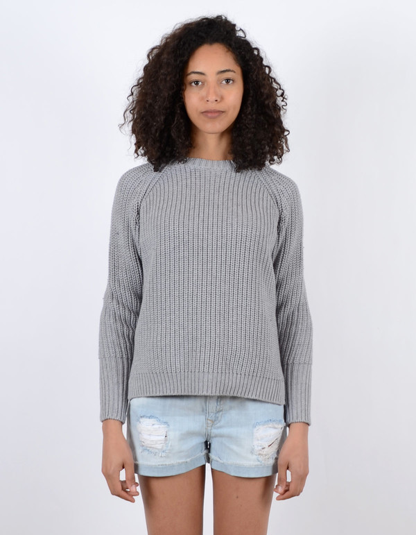 Assembly Label Fishermans Knit Grey Marl Assembly Label Fishermans Knit Grey Marl