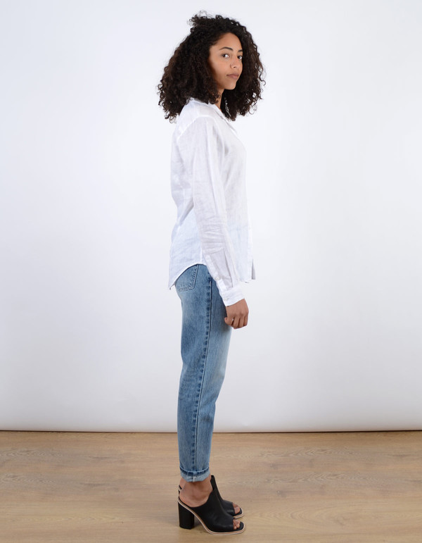 Assembly Label Linen Long Sleeve Shirt White Assembly Label Linen Long Sleeve Shirt White
