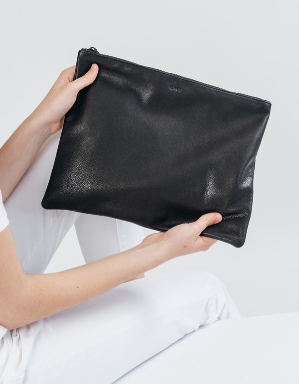 Baggu Large Flat Pouch Black Baggu Large Flat Pouch Black