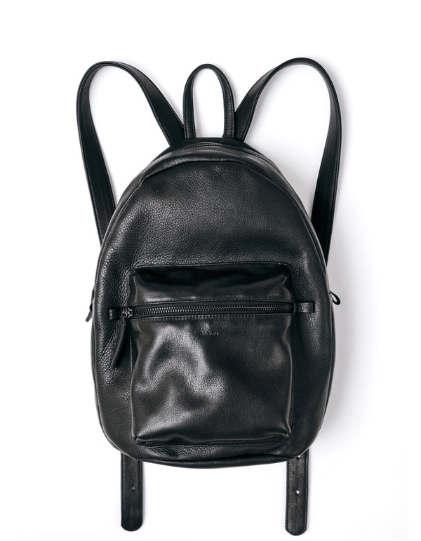 Baggu Leather Backpack Black Baggu Leather Backpack Black