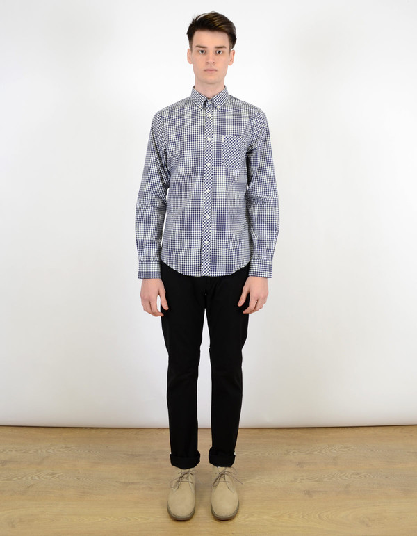 Ben Sherman Classic Gingham Shirt Blue Depths Ben Sherman Classic Gingham Shirt Blue Depths