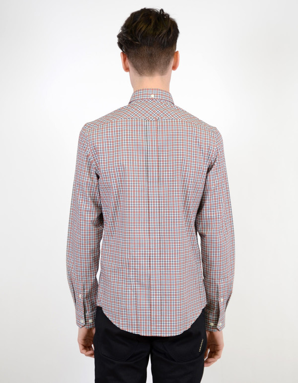 Ben Sherman Classic Tartan Shirt Fire Orange Ben Sherman Classic Tartan Shirt Fire Orange