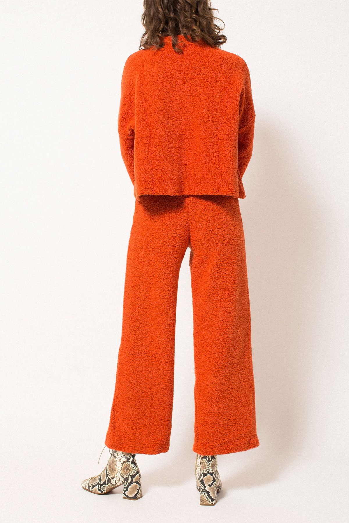Rita Row Fuzzy Pants - Orange | Garmentory