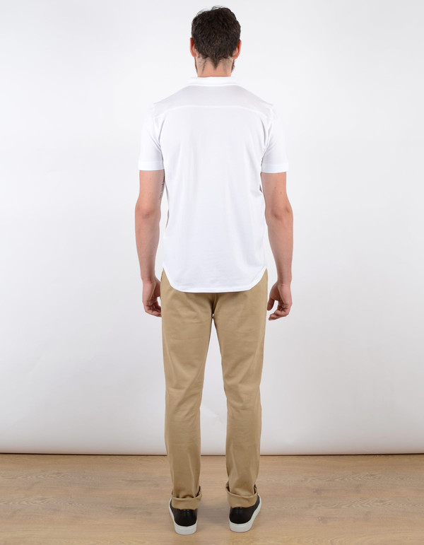 Filippa K Men's Pique SS Poloshirt White Filippa K Men's Pique SS Poloshirt White