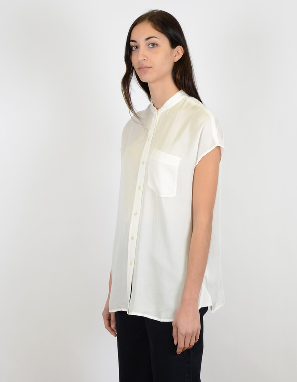 Filippa K Tencel Cap Sleeve Shirt Ginger Filippa K Tencel Cap Sleeve Shirt Ginger