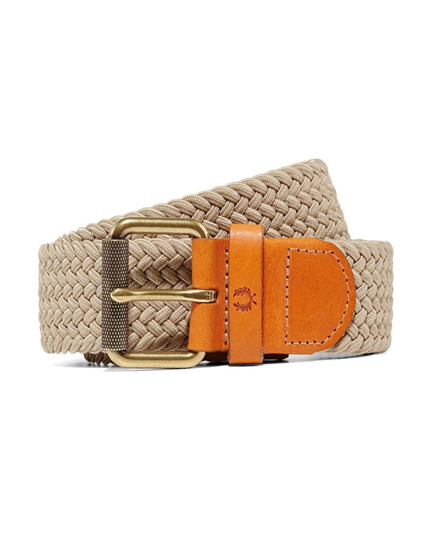Fred Perry Plain Woven Cord Belt Stone Fred Perry Plain Woven Cord Belt Stone