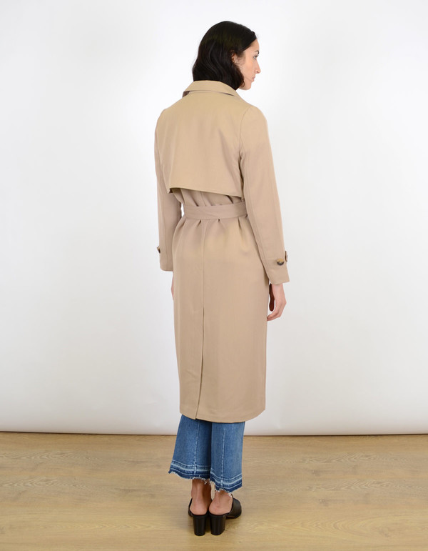 Ganni Brown Coat Praline Ganni Brown Coat Praline