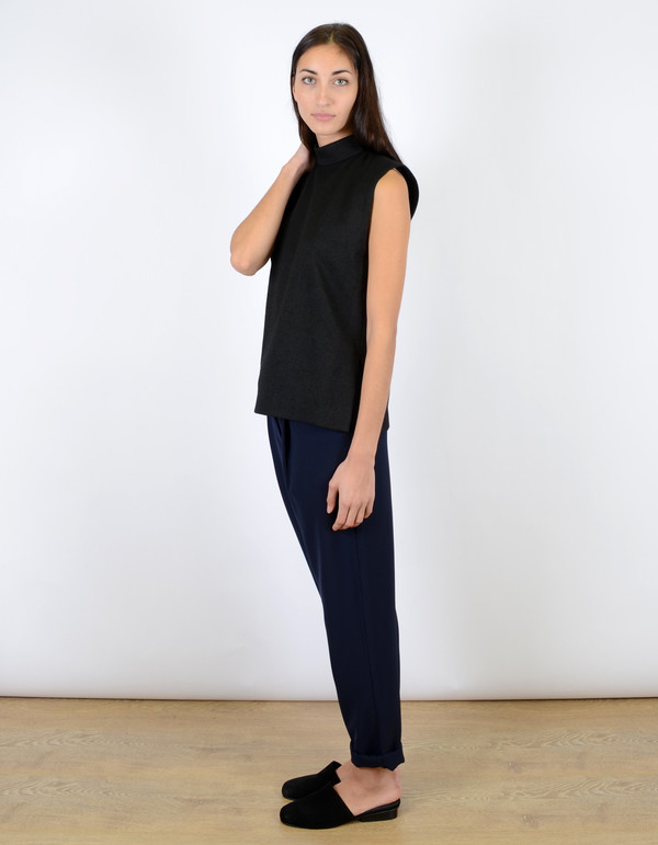 Ganni Crawford Top Black Ganni Crawford Top Black