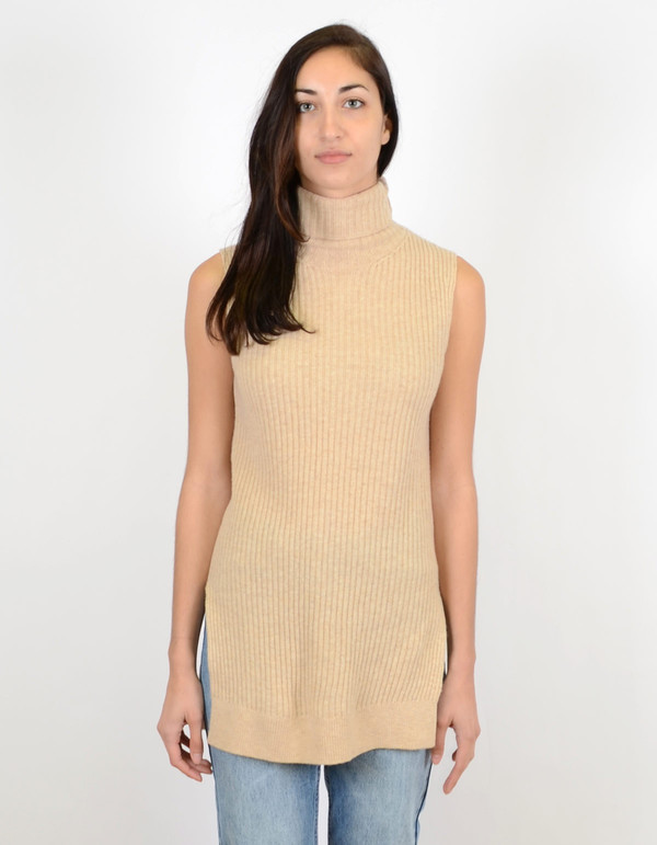 Ganni Mercer Vest Ivory Cream Melange Ganni Mercer Vest Ivory Cream Melange